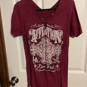 Affliction t shirt. Size L.